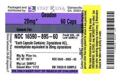 Geodon 20mg Label Image (Geodon 20mg Label)